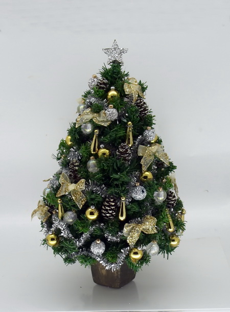 6" Dollshouse Miniature Luxury Golden Christmas Tree